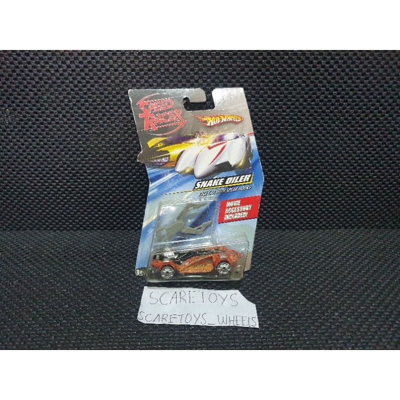 Hot Wheels Speed Racer Snake Oiler racer car with spear hooks