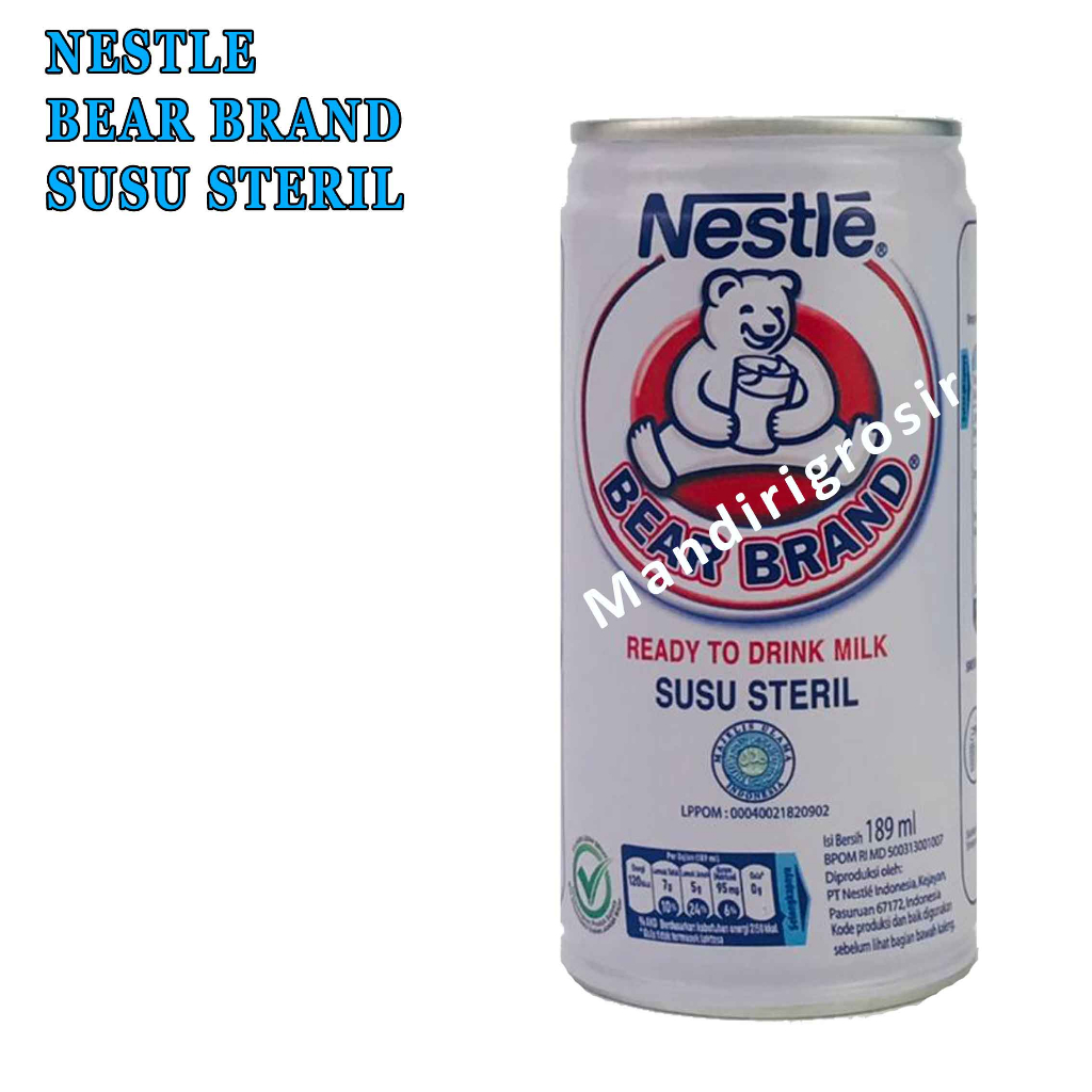 NESTLE BEAR BRAND SUSU STERIL189ml