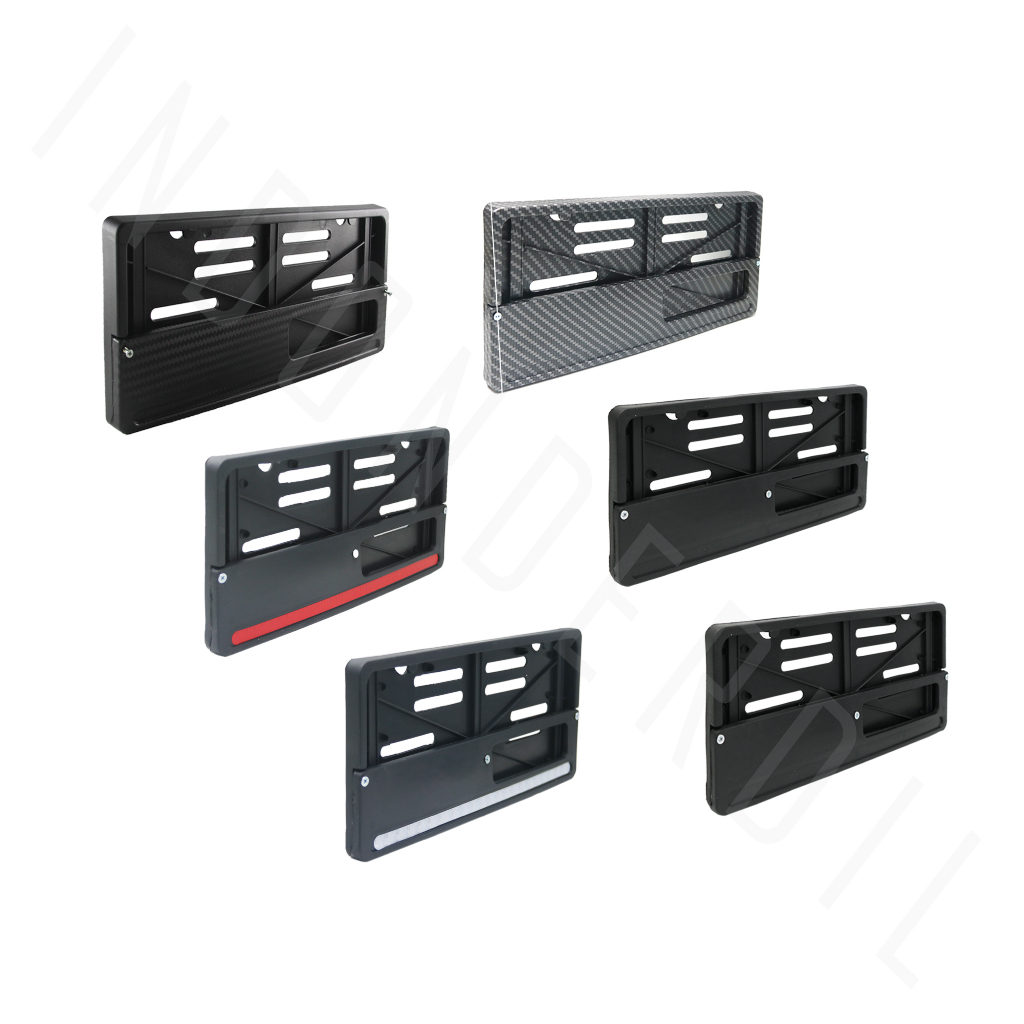 Cover Dudukan Tatakan Plat Pelat Nomor No Nomer Motor Universal Honda-Yamaha-Suzuki Bebek-Matic Polos Hitam-Carbon-Karbon  Beat FI-F1-eSP-Street-Pop-New/Vario 110-125-150-LED/Mio M3-Z-S-Soul-Sporty-Smile/X-Ride/Scoopy