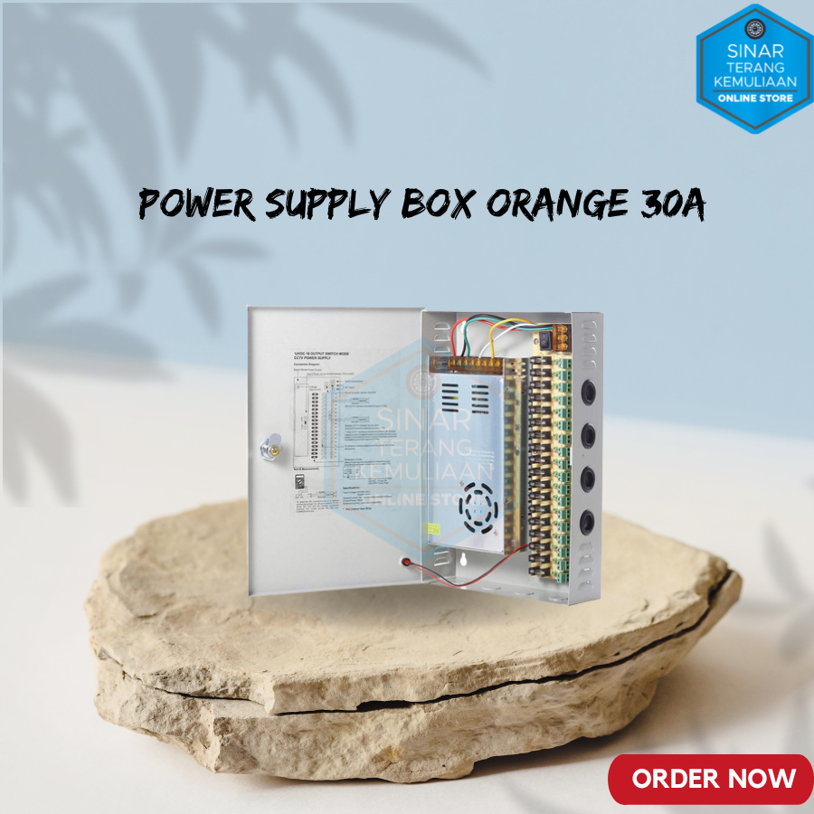 BOX POWER SUPPLY CCTV / POWER SUPPLY BOX CCTV 30A+FAN