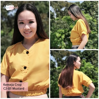 Kemeja Wanita Crop Top Atasan Zoya Series