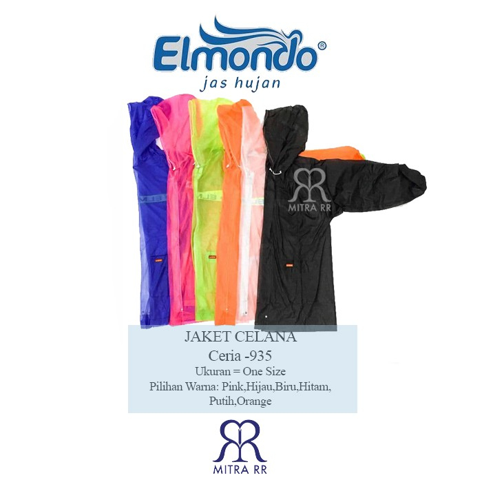 Jas Hujan Setelan Jaket Celana Elmondo Ceria 935