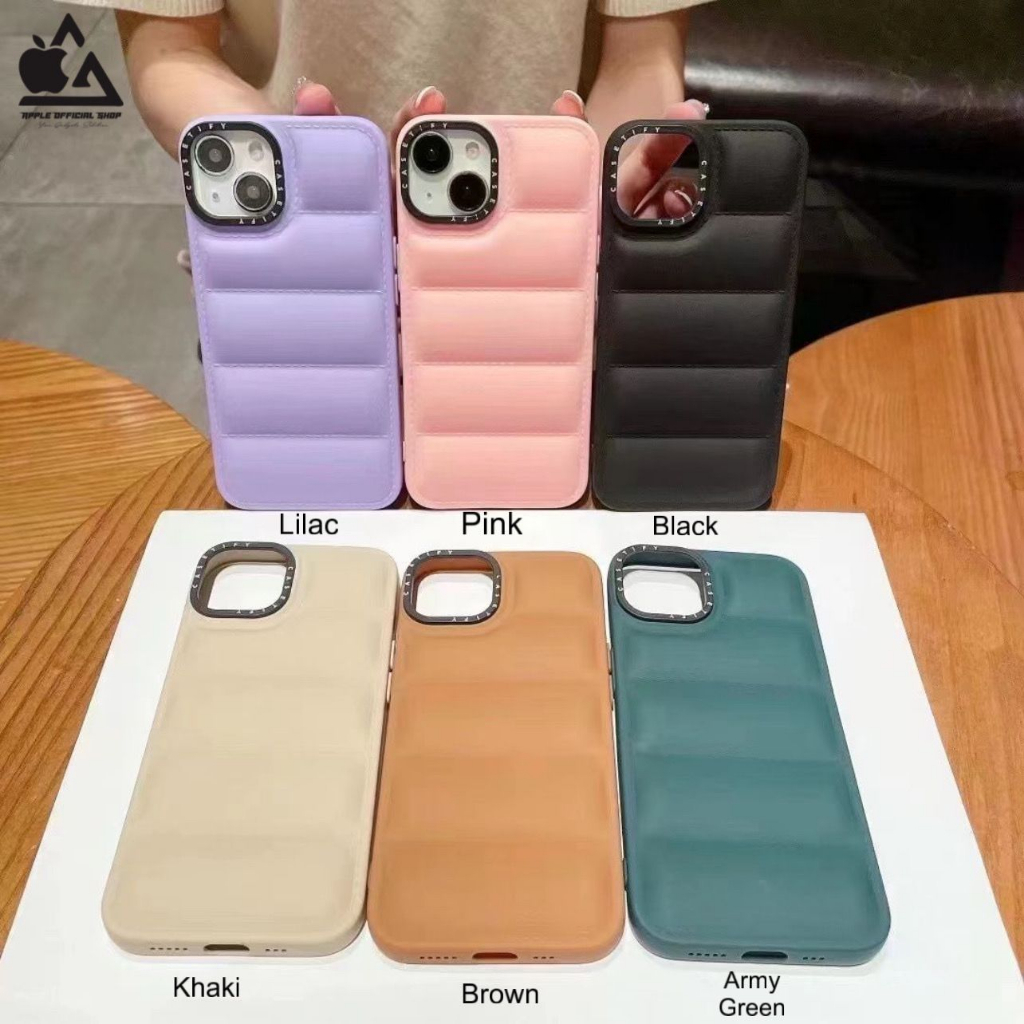 Premium Soft 3D Puff Matte Case Air Jacket iPhone 12 Pro Max 11 Pro Max Xr X Xs Max 7 7+ 8 8+ Softcase Casetivy Dove Doff Pillow Bantal Bantalan Pelindung Kamera Camera Protector Standing Case SILIKON BENING SILICONE SOFTCASE SOFT CASE Jelly