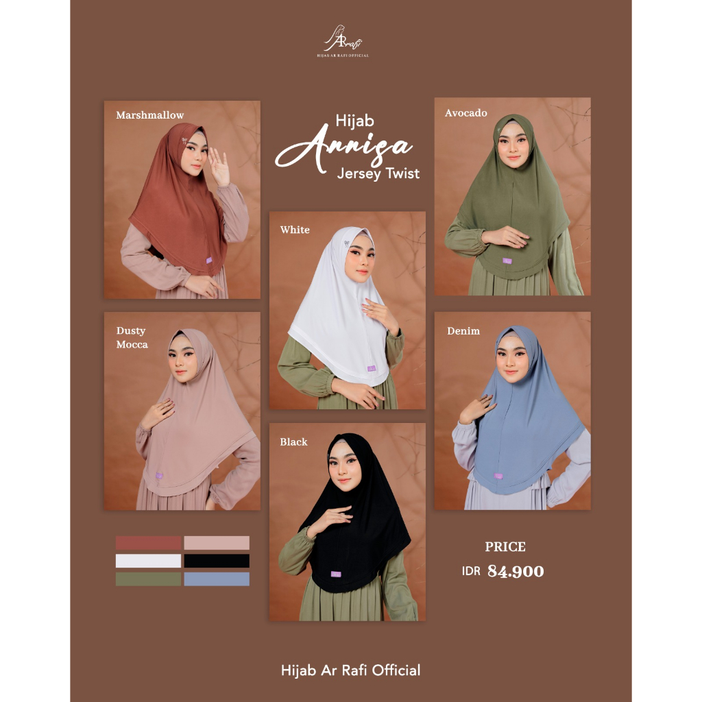 Hijab arrafi terbaru 2023 ori | jilbab arrafi terbaru 2023 ori | hijab arrafi terbaru Annisa Hijab |