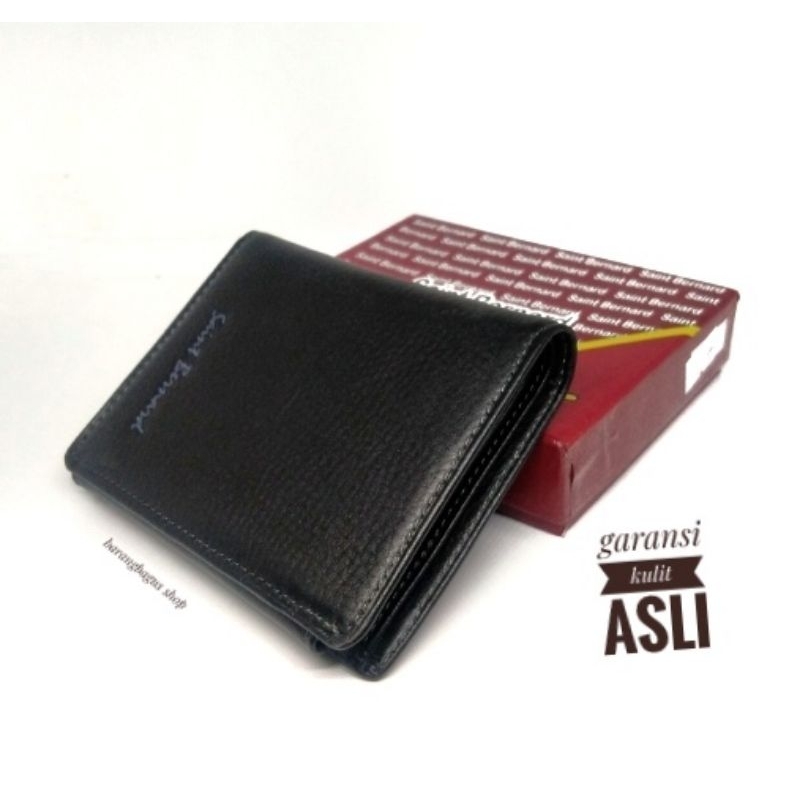 Dompet original ORI kulit asli lemes model berdiri saint Bernard