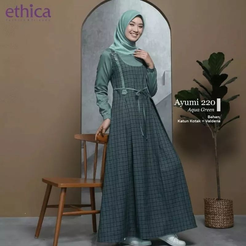 Gamis Ayumi 220 Aqua Green