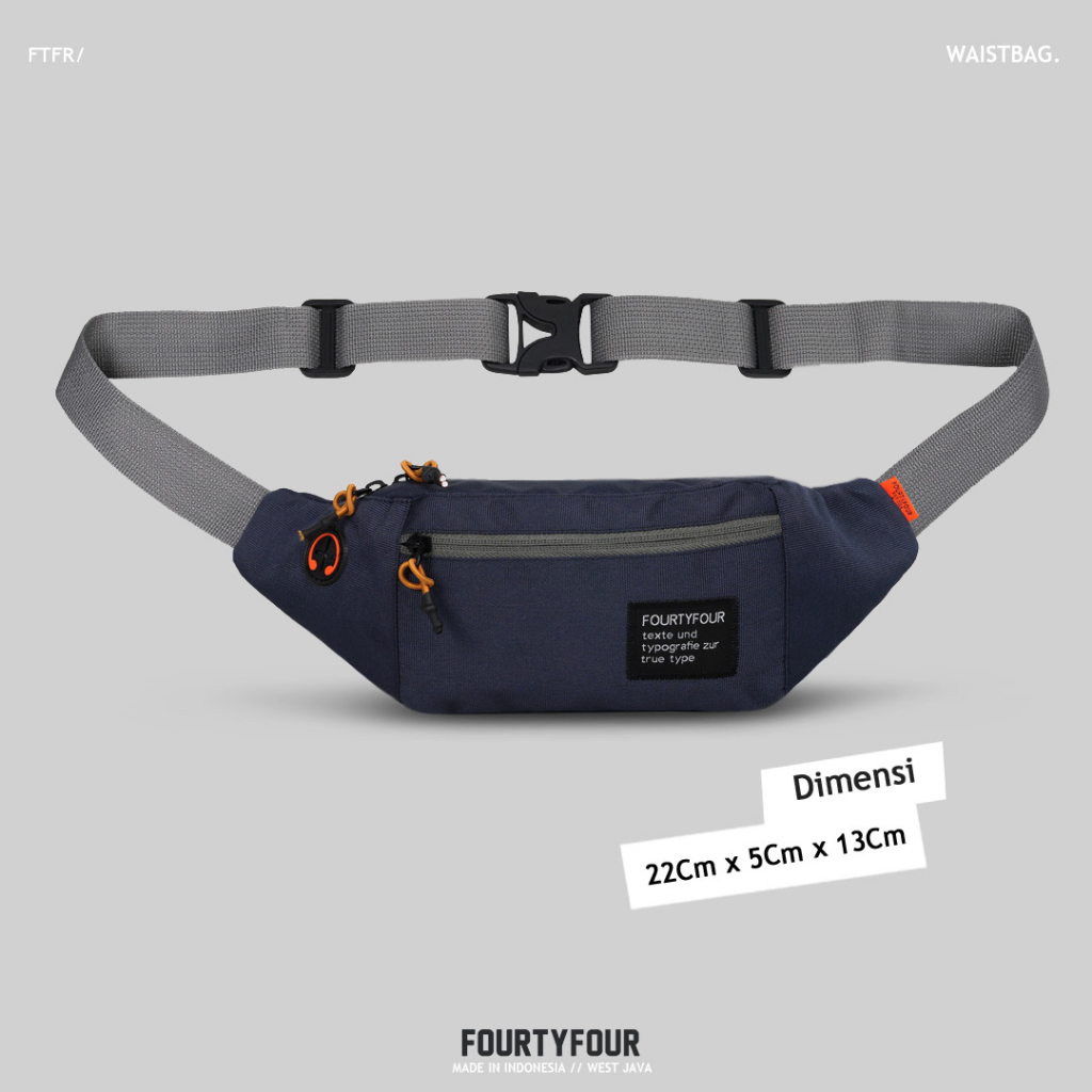 FOURTYFOUR Bolsa Tas Pria Waistbag 01 Tas Pria / Tas Waistbag Premium