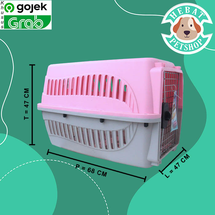 GOSEND PET CARGO Kennel Box L kandang besar murah kucing cat cage