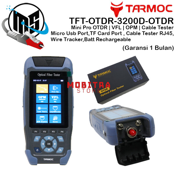 Tarmoc TFT-3200D-OTDR | Fiber Optic mini OTDR 1310/1550nm 60KM