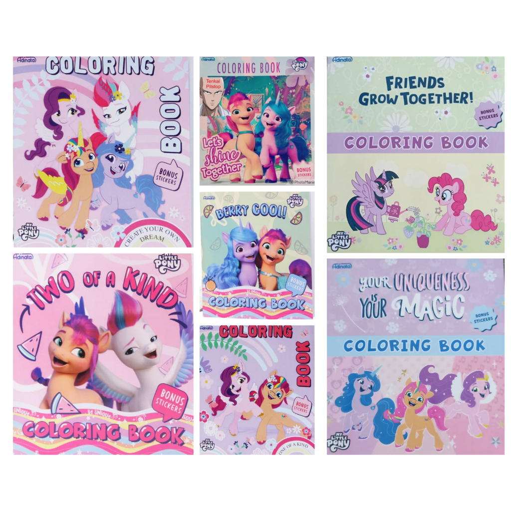 Buku Mewarnai/ Coloring Book "My Little Pony"+ Bonus Stiker