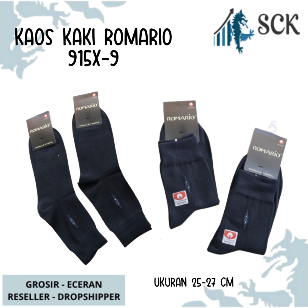 Kaos Kaki Pria ROMARIO 915X-9 Polos / Kaus Kaki Casual