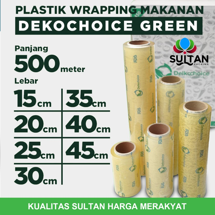 PLASTIK PEMBUNGKUS MAKANAN - FOOD WRAPPING DELKOCHOICE BEST