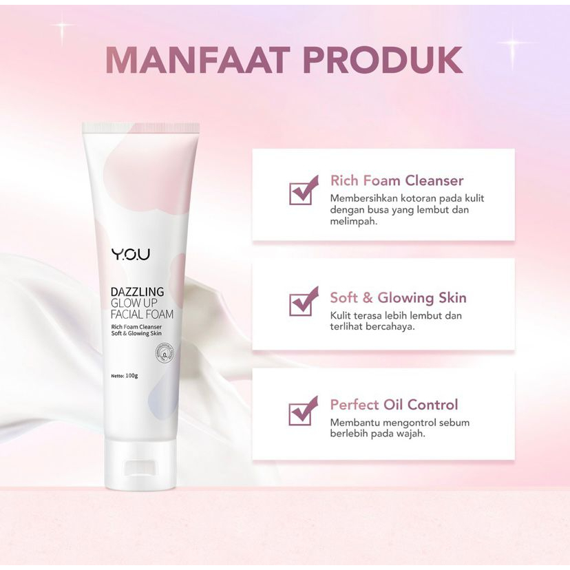 YOU Dazzling Glow Up Facial Foam