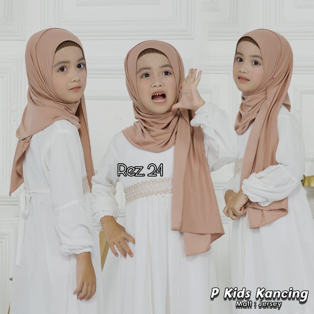 PASHMINA KANCING ANAK INSTAN