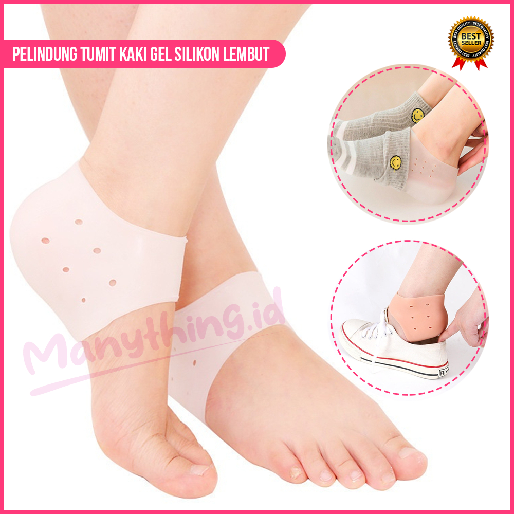 PELINDUNG TUMIT KAKI GEL SILIKON LEMBUT BANTALAN ALAS SEPATU ANTI LECET HEEL PROTECTOR SILICONE SEPASANG 2 PCS