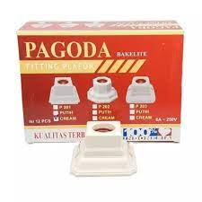 Fitting Plafon Pagoda / Fitting Segi  Empat / Degi Delapan / Oval Bakelite Bagus