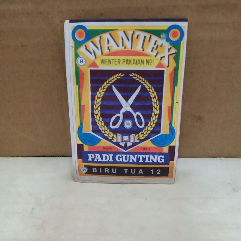 Wantex Padi Gunting Biru Tua 12 / Pewarna Textile