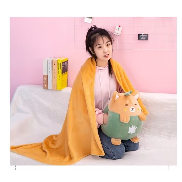 Boneka bantal selimut Balmut Boneka lucu bahan lembut c979