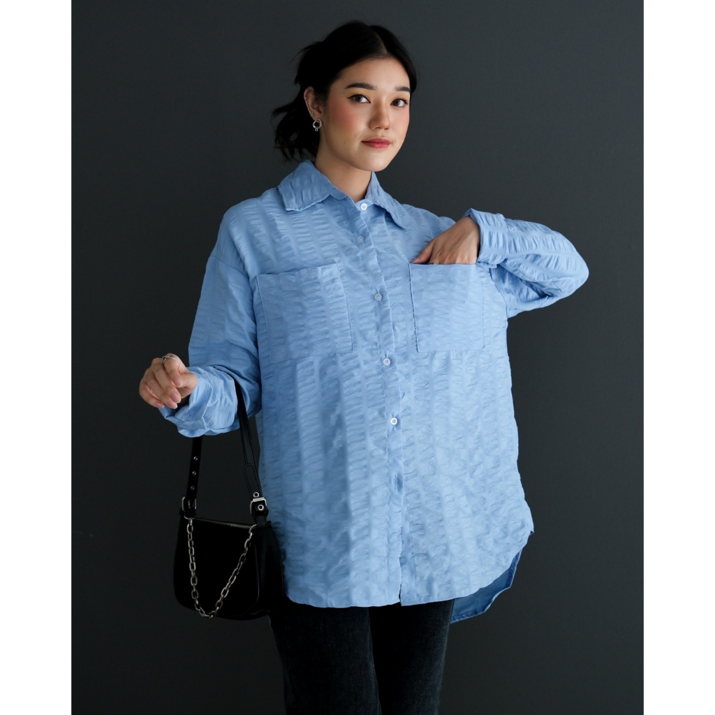 Myrubylicious RIANE SHIRT KODE 3330  | KEMEJA | KEMEJA LENGAN PANJANG