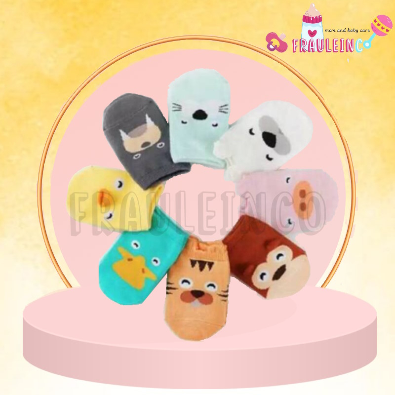 *FRAULEINCO* Kaos kaki anak gambar animal 3D anti slip