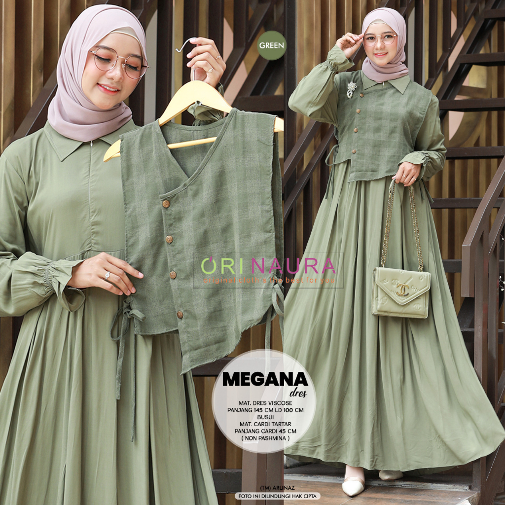 Gamis Dewasa Megana Matt Viscose Original Naura