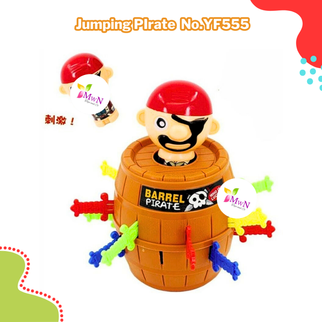 mwn.toys Jumping PIrate Game Pirates Roulette Family Game No.YF555