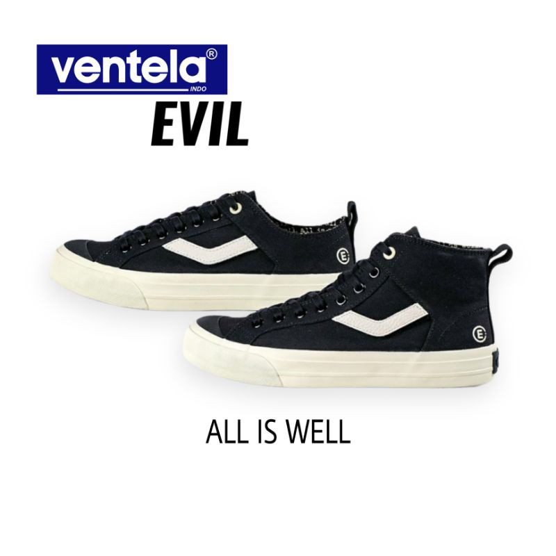 Sepatu Ventela x Evil x Papa Gading Low dan High ( Original )