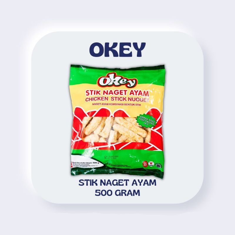 

ADDRIELLA Okey Nugget Ayam Stick 500gr | Okey/Frozenfood/Frozenfood Murah