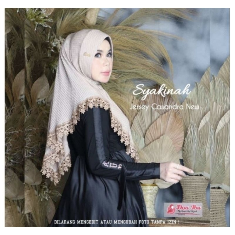 Doa Ibu Hijab Jersey Renda Senada