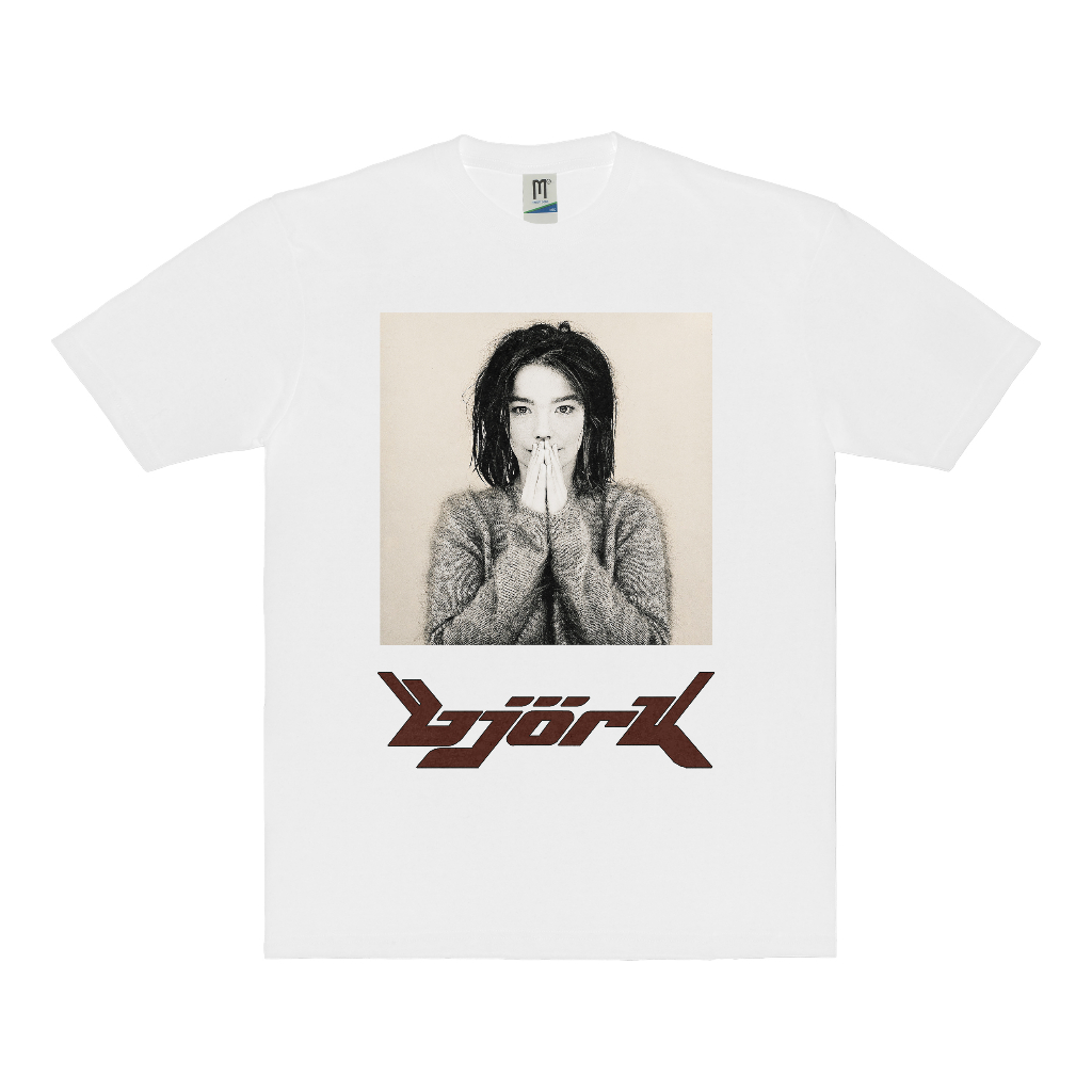 KAOS BAND BJORK 1993 DEBUT VINTAGE | T-SHIRT BJORK 1993 DEBUT | BJORK 1993 DEBUT PUTIH