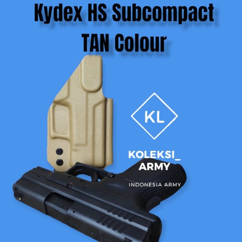 Kydex Holster HS Mini Coklat HS Baby HS9 Pendek Sarung HS Compact OWB