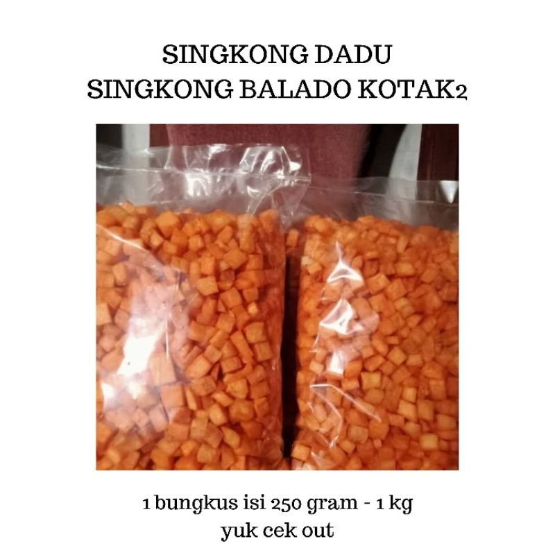 

singkong balado dadu (singkong kotak) 500gram