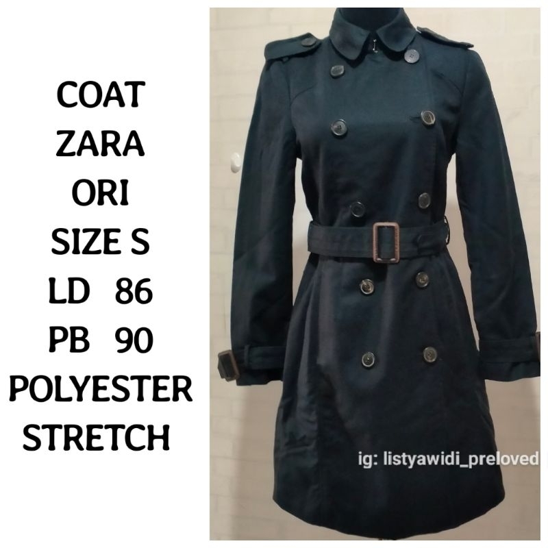 Coat Zara Hitam Preloved koleksi pribadi