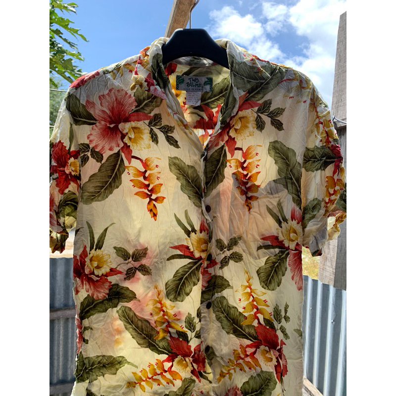 kemeja Hawaii two palms second
