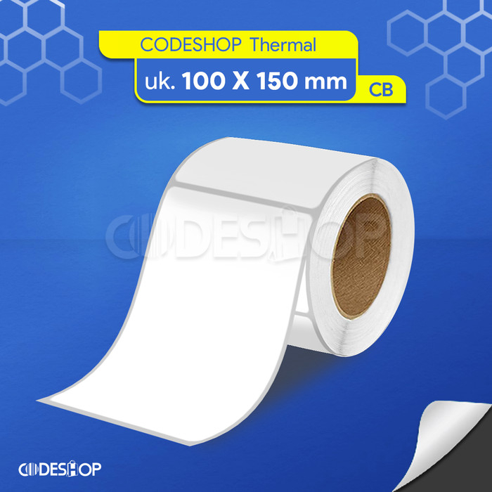 

Stiker Label Resi Printer Industrial Thermal 100x150 mm Core Besar 3