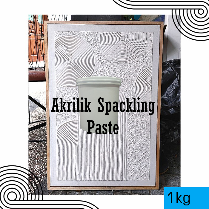 

akrilik Spackling Paste 1kg for adding Texture, Impasto, Modellng Paste