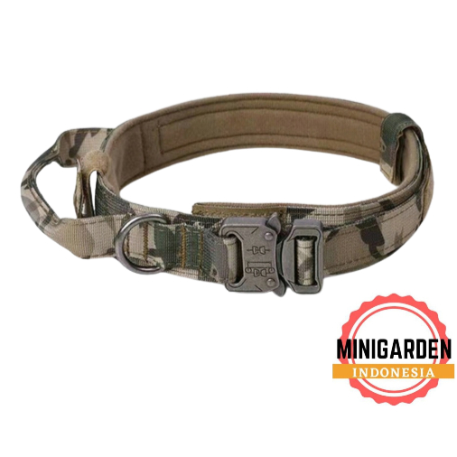 KALUNG ANJING BESAR dog collar handle nylon leash tactical