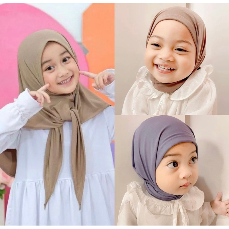 Hijab Instan Anak | Hijab | Krudung Anak | Free Brooch Cantik