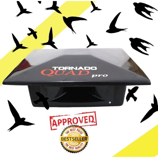 Tweeter hexagonal panggil walet Tornado Quad Pro speaker magnet 4 sisi bahan fiber tahan cuaca anti 