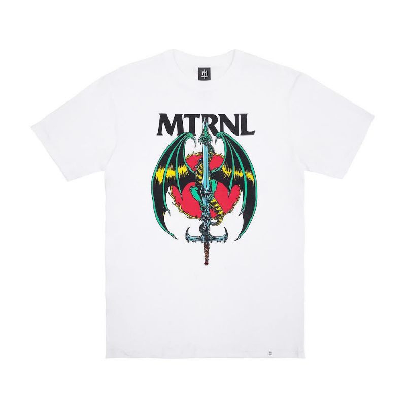 Maternal disaster T-shirt Dragon Putih katun