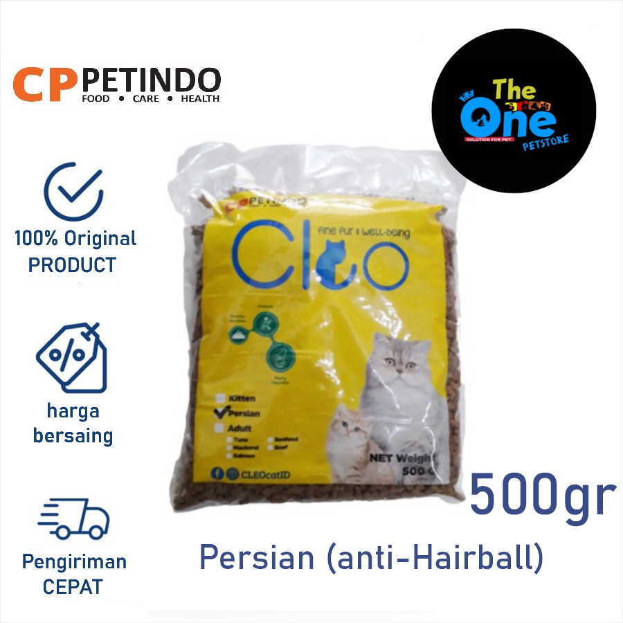 Cleo persian - CLEO Persian Makanan Kucing REPACK 1KG / 500gram - 500 gram