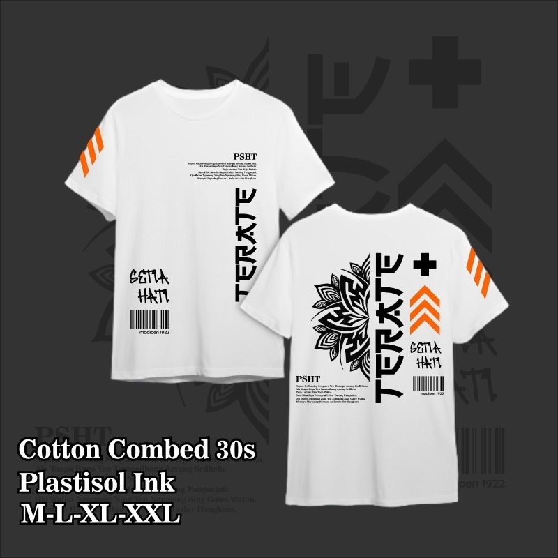 KAOS PSHT TERBARU PUTIH DAN HITAM FREE STIKER