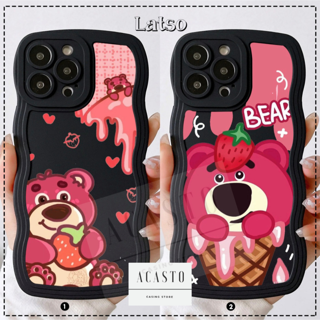 ACASTO SOFTCASE WAVY  REALME C1 C2 5 5I C3 9 9I 10 C11 C12 C25 C15 C20 C21 C21Y C25Y C30 motif LATSO