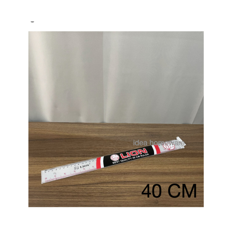 

Penggaris Bening Akrilik Lion 40cm Bahan Tebal