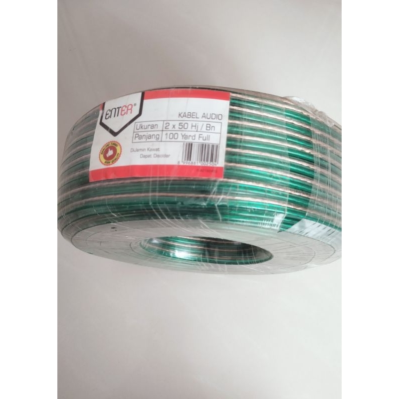 Kabel Listrik Transparan / Kabel audio 2x50 Serabut