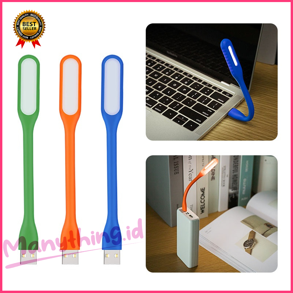 MANYTHING - USB LED Lamp / Lampu Sikat Gigi emergency lamps light portable belajar baca laptop powerbank