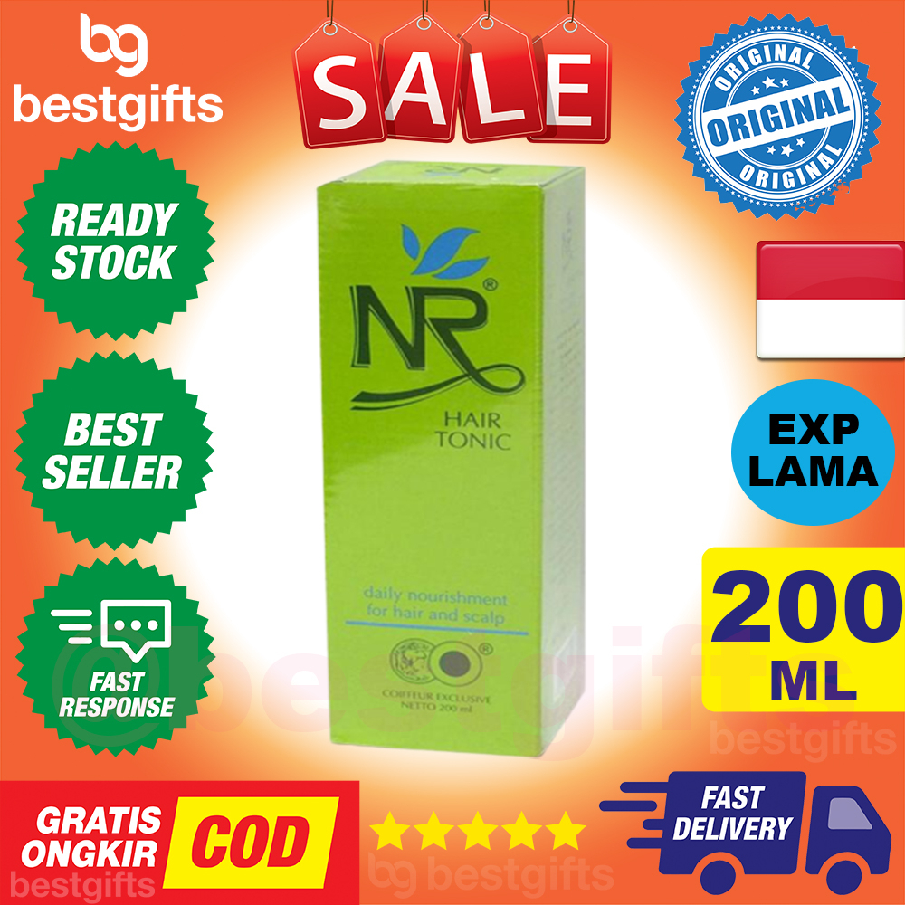 NR HAIR TONIC TONIK KESEHATAN RAMBUT MEMBERKUAT AKAR KEPALA MENGURANGI KERONTOKAN 200 ML