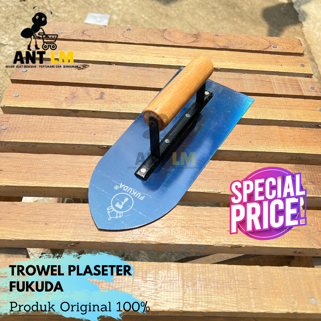 Raskam Trowel FUKUDA Original - Trowel Plester Premium Penghalus Acian Dinding Tembok
