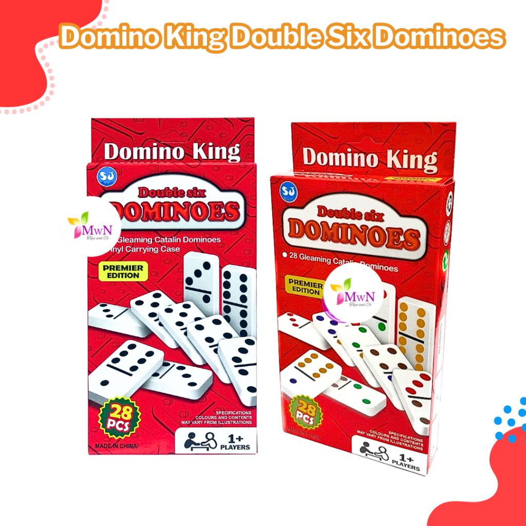 mwn.toys Mainan Domino King Double Six Dominoes