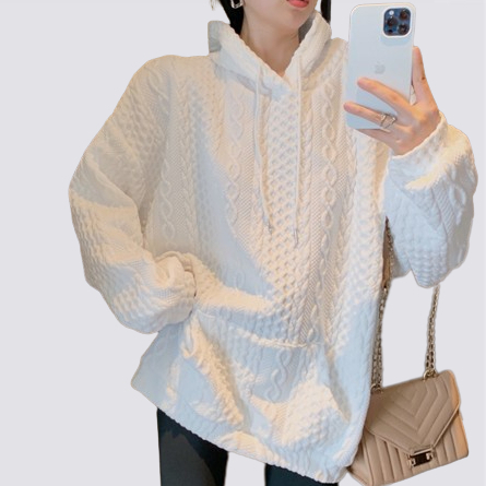 XIAOZHAINV Korean Style Lengan Panjang Sweater Oversize Hoodie Wanita